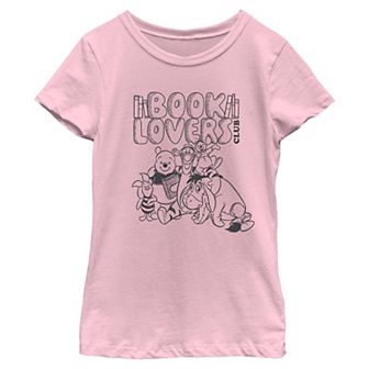 Disney's Winnie The Pooh And Friends Book Lovers Club Girls 7-16 Graphic Tee