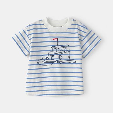 Baby Boys Carter's 3-pc. Nautical Short-Sleeve Tops & Shorts Set