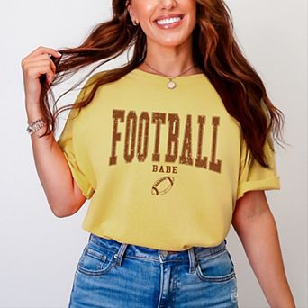 Simply Sage Market Varsity Football Babe Garment Dyed Tee