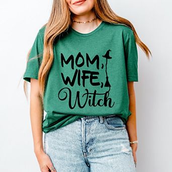 Simply Sage Market Mom Wife Witch Cursive Short Sleeve Tee
