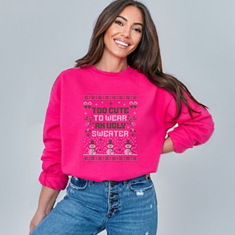 Simply Sage Market Too Cute Ugly Sweater Sweatshirt