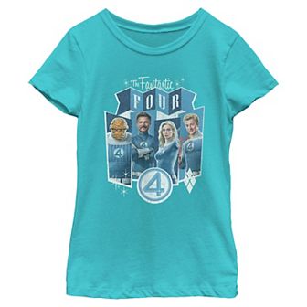 Girls 7-16 Marvel The Fantastic Four Vintage Style Graphic Tee