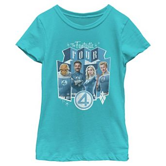 Girls 7-16 Marvel The Fantastic Four Vintage Style Graphic Tee