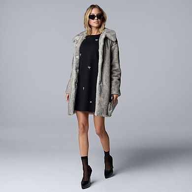 Women's Simply Vera Vera Wang Jeweled Shift Dress