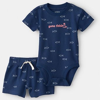 Baby Carter’s Thermal Bodysuit & Shorts Set