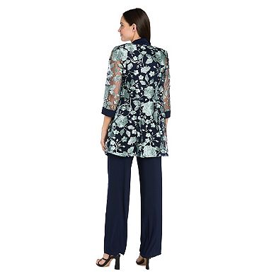 Women's R&M Richards 2-pc. Floral Threadwork Pantsuit