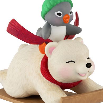Snowball & Tuxedo Sledding Sidekicks Hallmark Keepsake Christmas Ornament