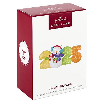 Hallmark Keepsake Christmas Ornament Sweet Decade 2025 Snowman Design
