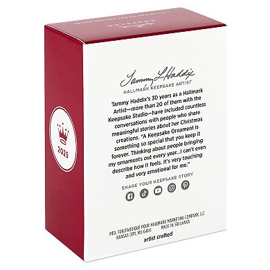 Hallmark Keepsake Christmas Ornament Sweet Decade 2025 Snowman Design