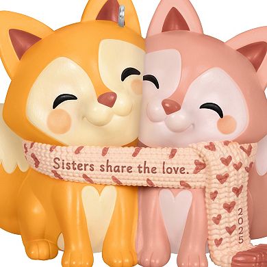 Hallmark Keepsake Christmas Ornament Sisters Share the Love 2025