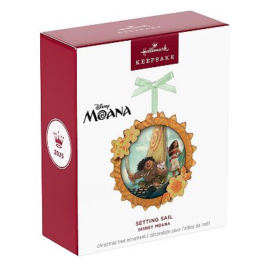 Disney's Moana Setting Sail Papercraft Hallmark Keepsake Christmas Ornament