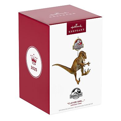 Jurassic Park "Clever Girl" Hallmark Keepsake Christmas Ornament