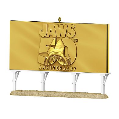 Jaws 50th Anniversary Amity Island Sign Hallmark Keepsake Christmas Ornament