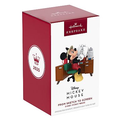 Hallmark Keepsake Disney Mickey Mouse Ornament From Sketch to Screen