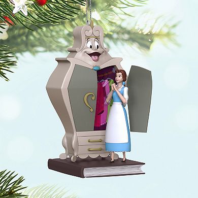 Disney's Beauty and the Beast Belle & Wardrobe Hallmark Keepsake Christmas Ornament