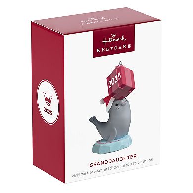Granddaughter Seal 2025 Hallmark Keepsake Christmas Ornament