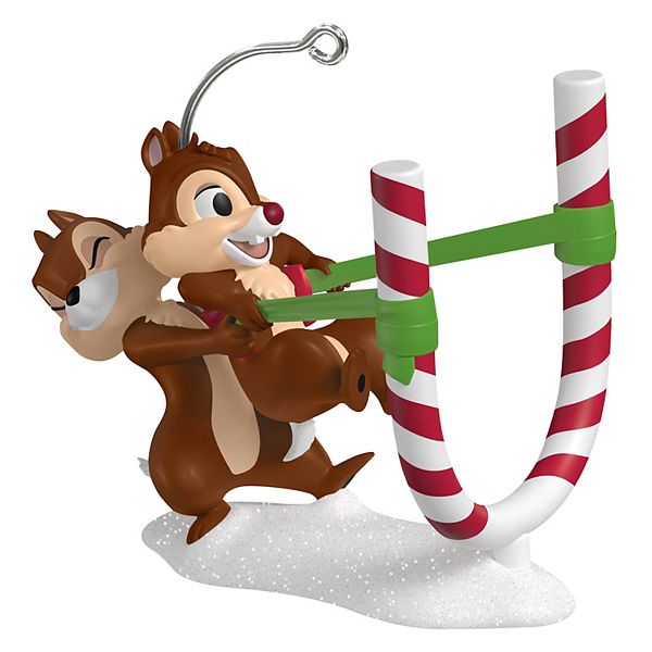Disney's Chip & Dale Candy Cane Catapult Hallmark Keepsake Christmas Ornament