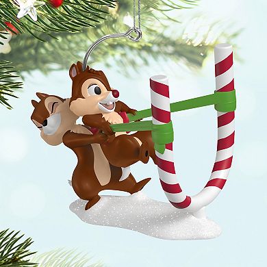 Disney's Chip & Dale Candy Cane Catapult Hallmark Keepsake Christmas Ornament