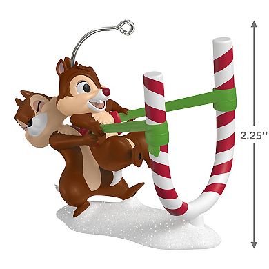 Disney's Chip & Dale Candy Cane Catapult Hallmark Keepsake Christmas Ornament