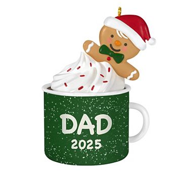"Dad" Gingerbread Boy in Mug 2025 Hallmark Keepsake Christmas Ornament