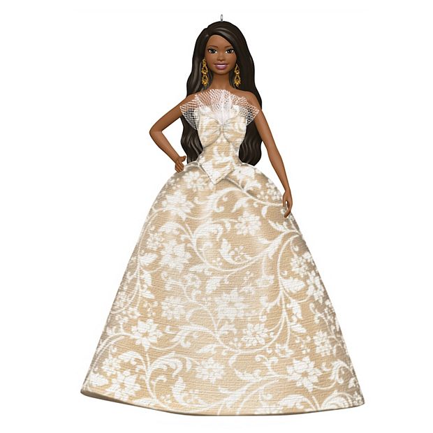 Black Holiday Barbie 2025 Hallmark Keepsake Christmas Ornament