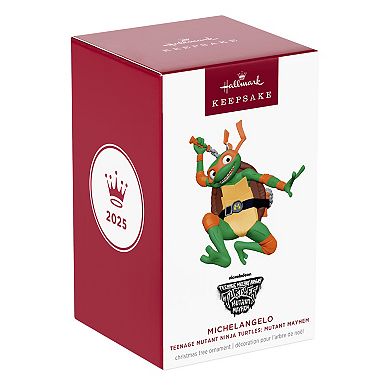 Teenage Mutant Ninja Turtles Mutant Mayhem Michelangelo Hallmark Keepsake Christmas Ornament