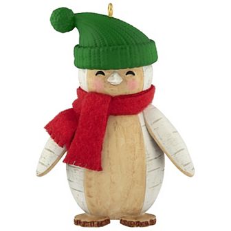 Faux Birch Penguin Hallmark Keepsake Christmas Ornament