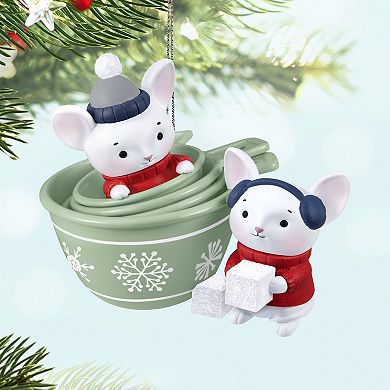 Merry Mice in Measuring Cups Hallmark Keepsake Christmas Ornament