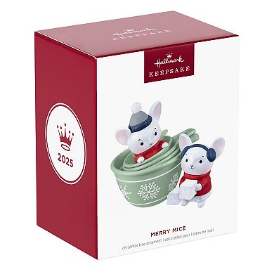 Merry Mice in Measuring Cups Hallmark Keepsake Christmas Ornament