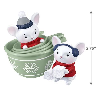 Merry Mice in Measuring Cups Hallmark Keepsake Christmas Ornament