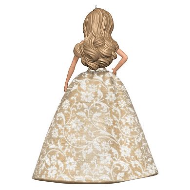 Blonde Holiday Barbie 2025 Hallmark Keepsake Christmas Ornament