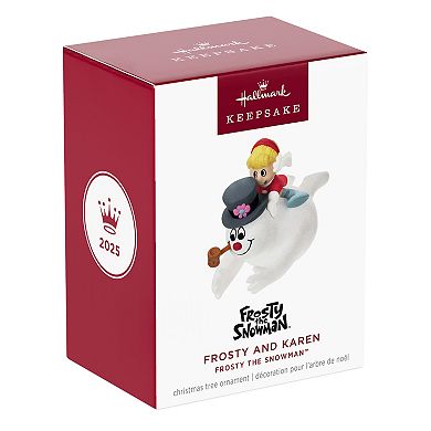 Frosty the Snowman with Karen Hallmark Keepsake Christmas Ornament