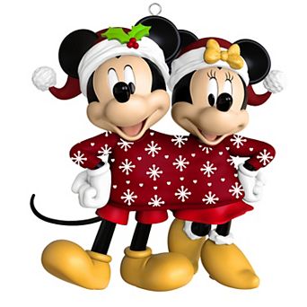 Disney's Mickey Mouse & Minnie Mouse Sweater-Sharing Hallmark Keepsake Christmas Ornament
