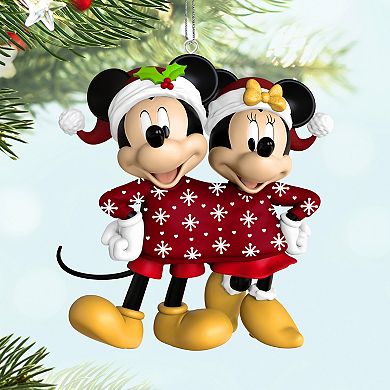 Disney's Mickey Mouse & Minnie Mouse Sweater-Sharing Hallmark Keepsake Christmas Ornament