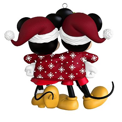 Disney's Mickey Mouse & Minnie Mouse Sweater-Sharing Hallmark Keepsake Christmas Ornament