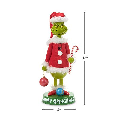 Hallmark Dr. Seuss Grinch Nutcracker Figurine Table Decor 12 Inches