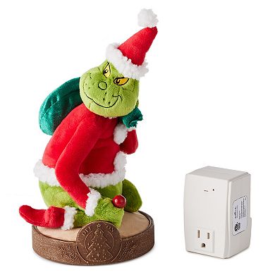Hallmark Dr. Seuss Grinch Christmas Tree Lighter With Sound 7.5-Inch Table Decor