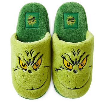 Hallmark Dr. Seuss Grinch Adult Sound Slippers - Small/Medium