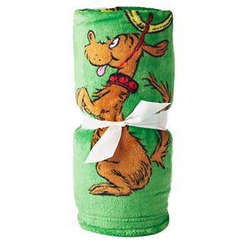 Hallmark Dr. Seuss Grinch Faces Throw Blanket