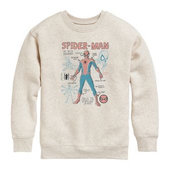 Girls 7-16 Marvel Spider-Man Graphic Crew Fleece Sweatshirt