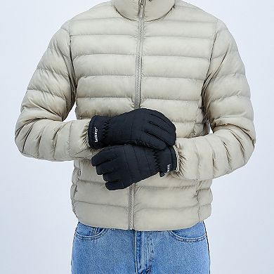 Men's isotoner Water Repellent Neoprene Sport Gloves With Zipper