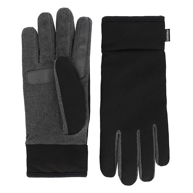 Isotoner Women's Faux Stretch Leather Gloves In Black | Simon