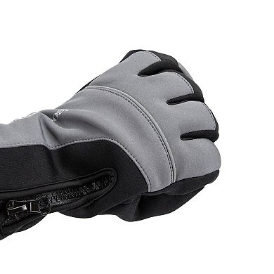 Men's isotoner Water Repellent Neoprene Sport Gloves With Zipper