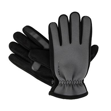 Men's isotoner Neoprene Touchscreen Gloves With Fleece Palm
