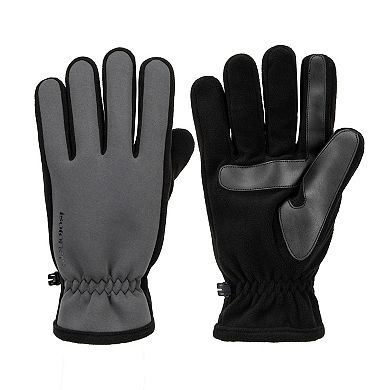 Men's isotoner Neoprene Touchscreen Gloves With Fleece Palm