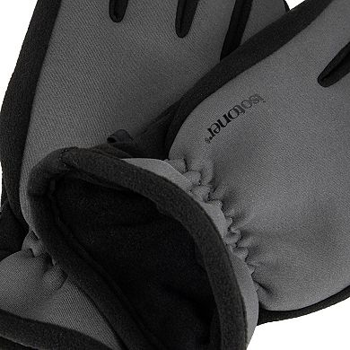 Men's isotoner Neoprene Touchscreen Gloves With Fleece Palm