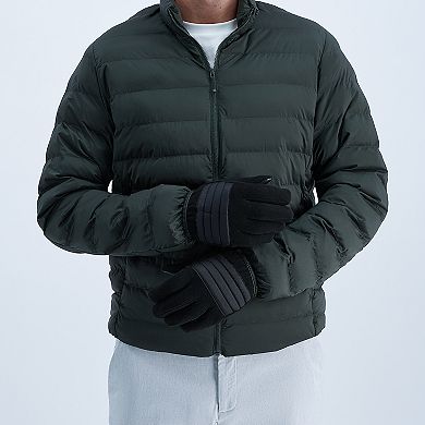 Men's isotoner Water Repellent Quilted Fleece Gloves