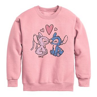 Disney's Lilo & Stitch Girls 7-16 Pastel Hearts Graphic Sweatshirt