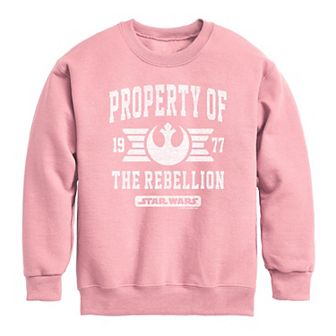 Girls 7-16 Star Wars Property Of The Rebellion Graphic Crew Sweatshirt