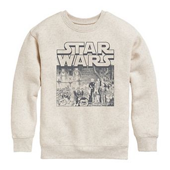 Girls 7-16 Star Wars Manga Art Style Crew Fleece Sweatshirt